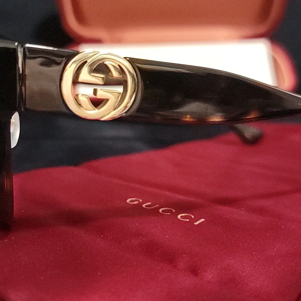 New Authentic Gucci Brown Sunglasses - Picture 3 of 12